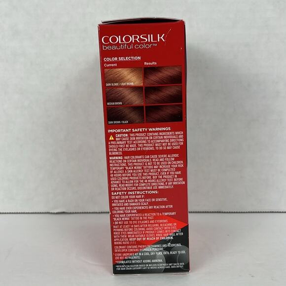 Revlon Colorsilk Hair Color Permanent 31 Dark Auburn Ammonia Free Keratin - Picture 5 of 7